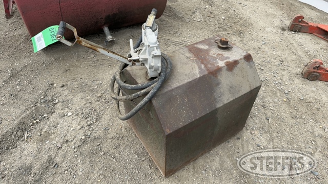 Fuel tank w/Gasboy hand pump